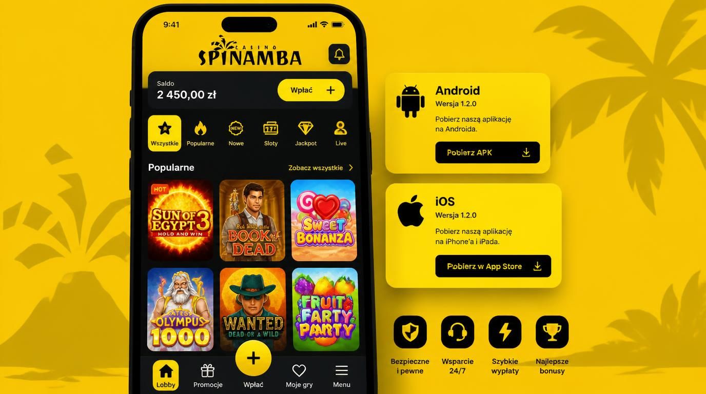 interfejs aplikacji Spinamba z wymaganiami systemowymi i UX