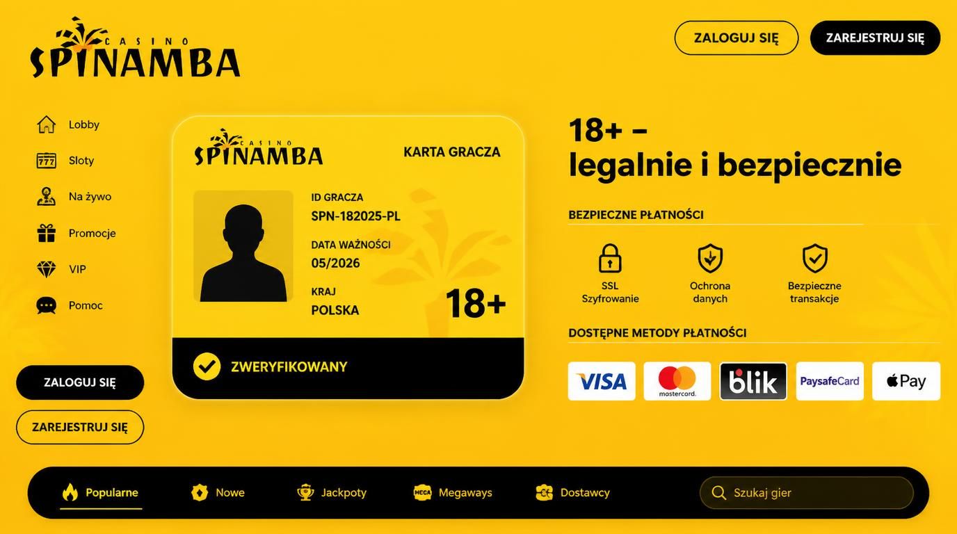 wiek i weryfikacja przy rejestracji – Spinamba