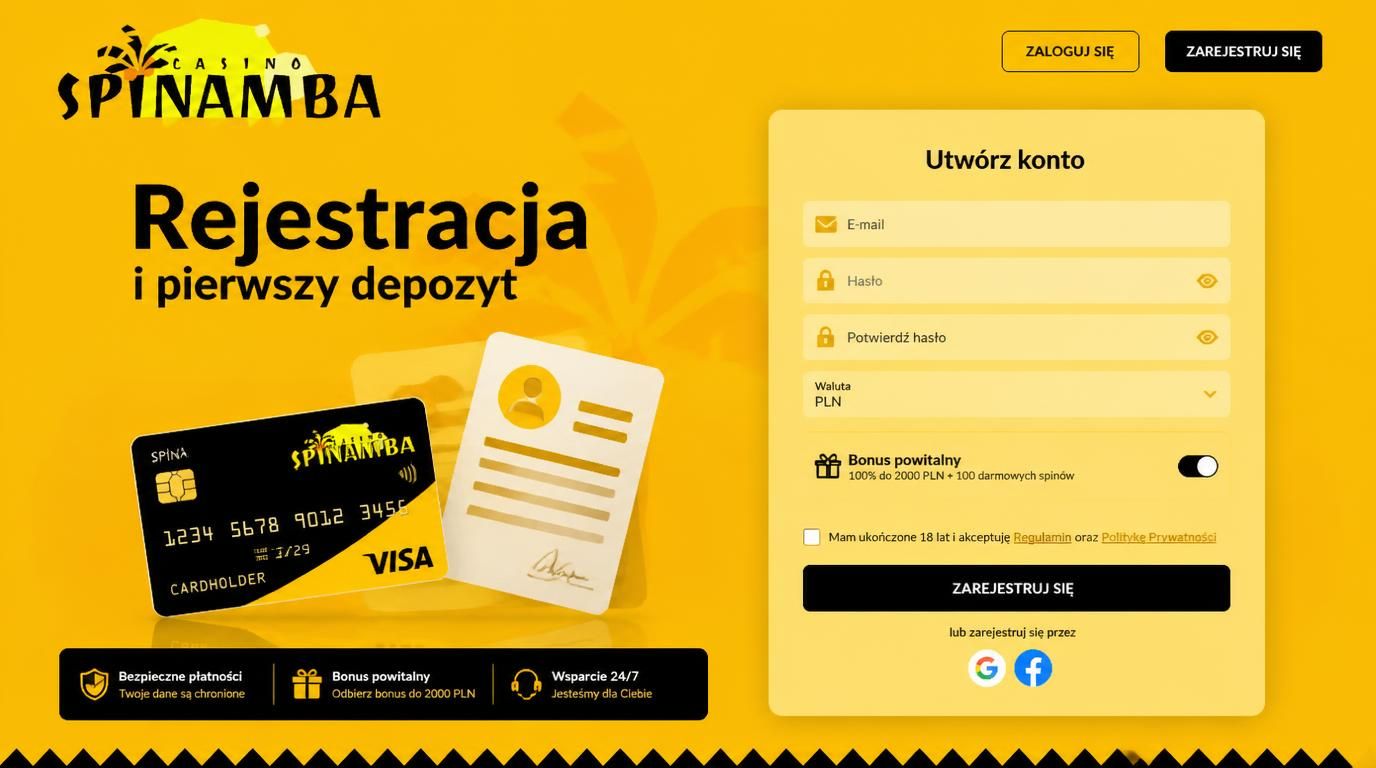 Formularz, dokumenty i karta – start w Spinamba